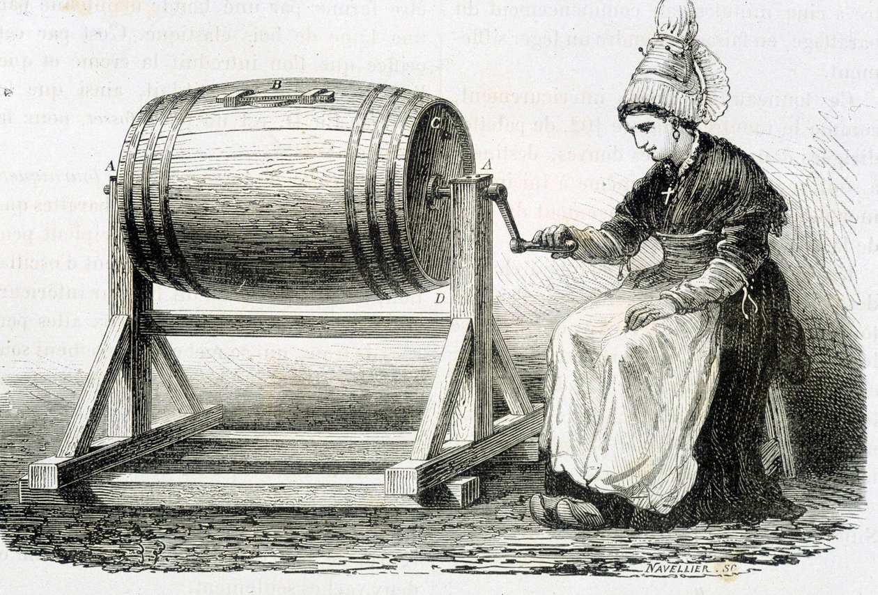 Odpływ w Normandii w „Cuda przemysłu” Louisa Figuier autorstwa Unknown artist