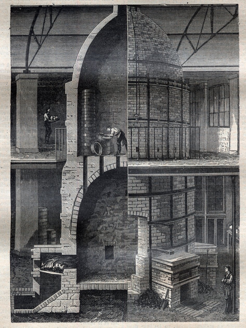 Produkcja wazonów w fabryce Sevres - Grawerowanie w „La Science francaise”” autorstwa Unknown artist