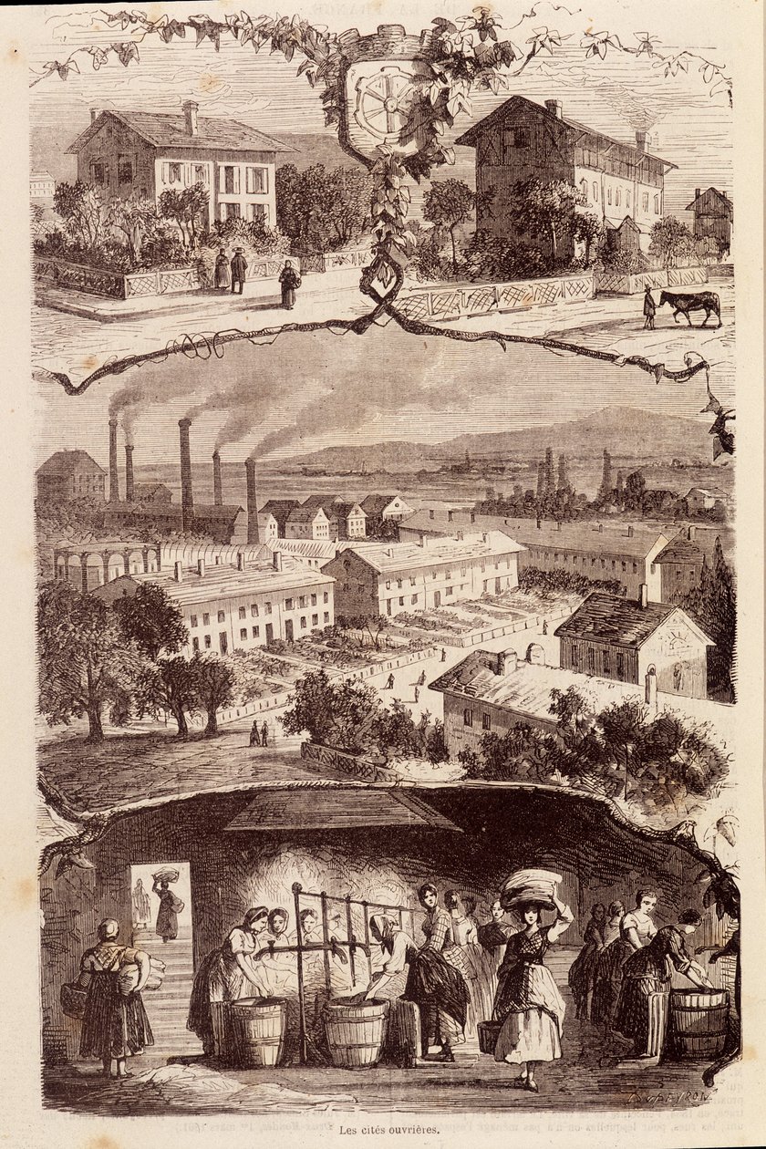 Cytaty pracy we Francji w XIX wieku. autorstwa Unknown artist