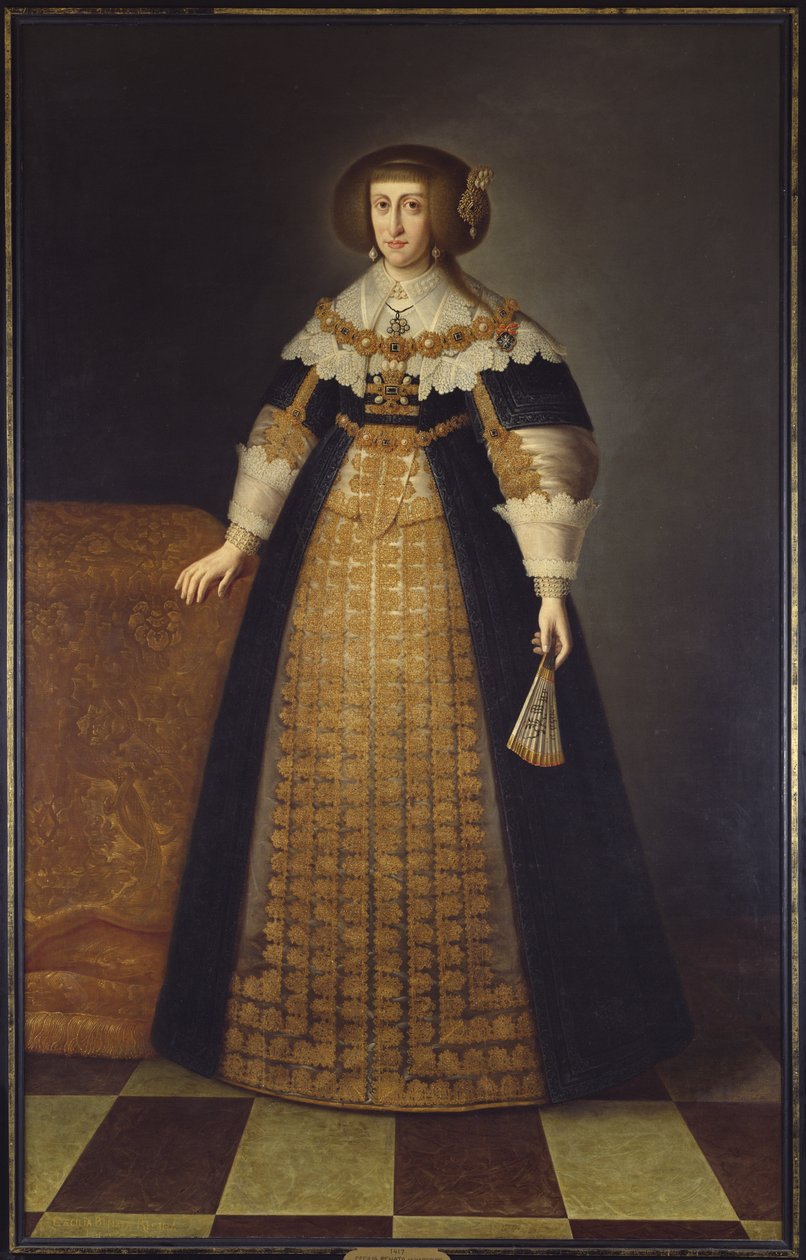 Arcyksiężna Cecile Renee z Austrii - Portret arcyksiężnej Cecylii Renaty z Austrii autorstwa Unknown artist