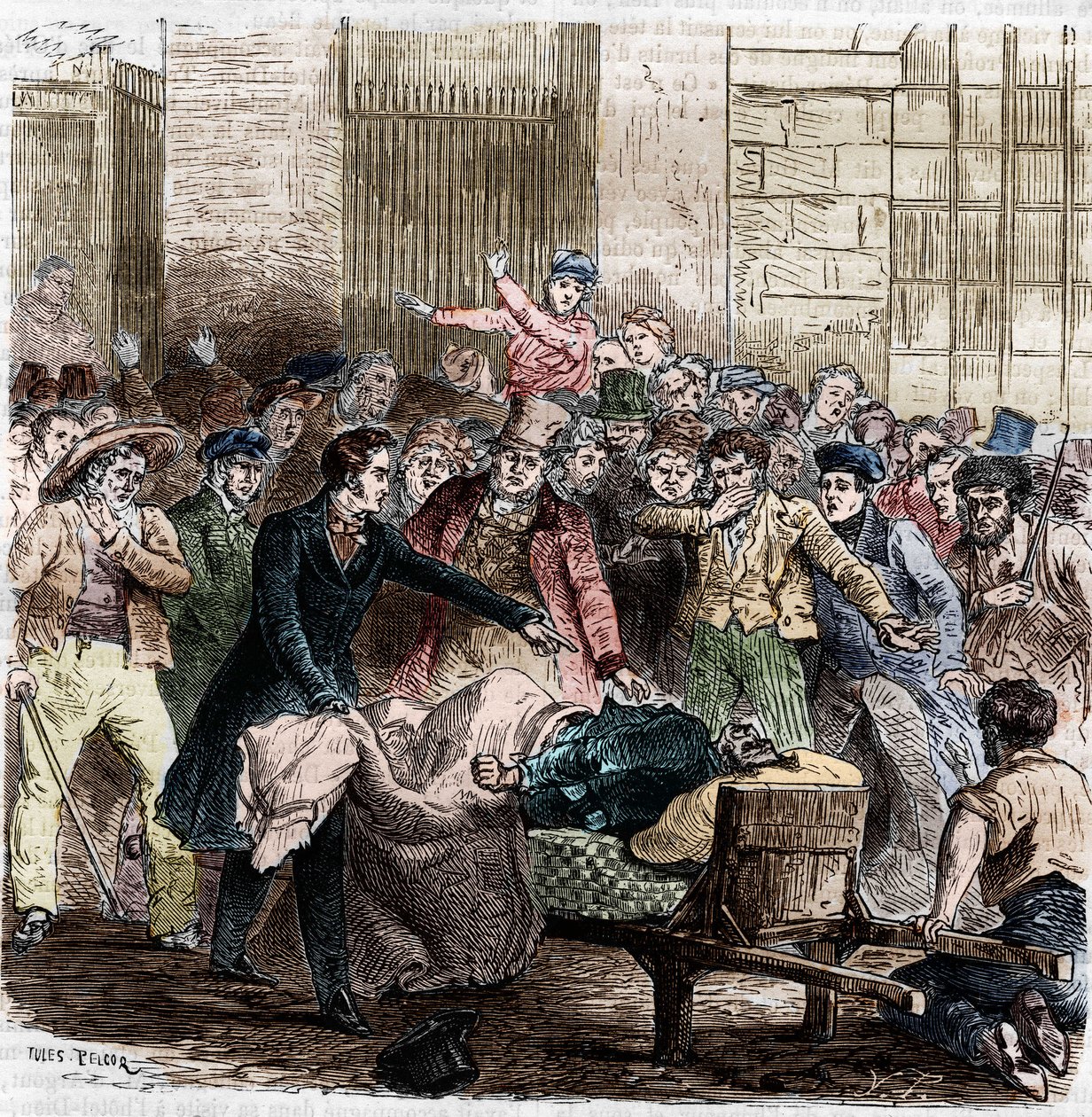 Cholera, Paryż, kwiecień 1832. autorstwa Unknown artist