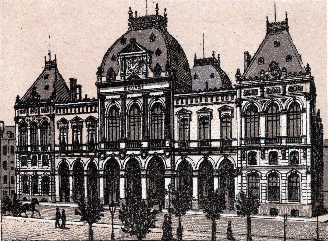 Le Havre, giełda w „Świat ilustruje 168 poglądów” Brak daty (koniec XIX wieku) autorstwa Unknown artist