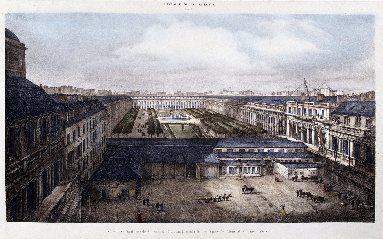 Le Palais-Royal przed 1828 r. autorstwa Unknown artist