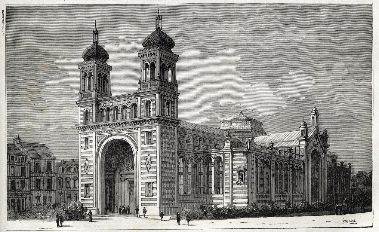 Pałac Rameau (1878-1881) w Lille - rycina 1884 autorstwa Unknown artist