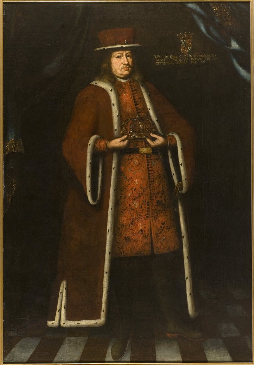 Hrabia Per (Pierre) Brahe, zwany Młodszym, Portret Hrabiego Per Brahe Młodszego (1602-1680), Anonim. olej na płótnie autorstwa Unknown artist
