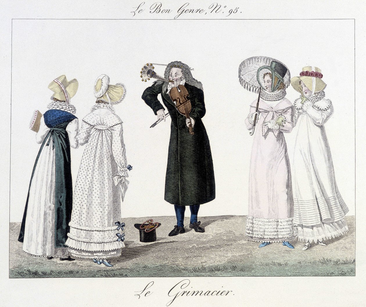 Le grimacier: muzyk uliczny w XVIII wieku - w „”Le bon gatunek”” n¡95 autorstwa Unknown artist