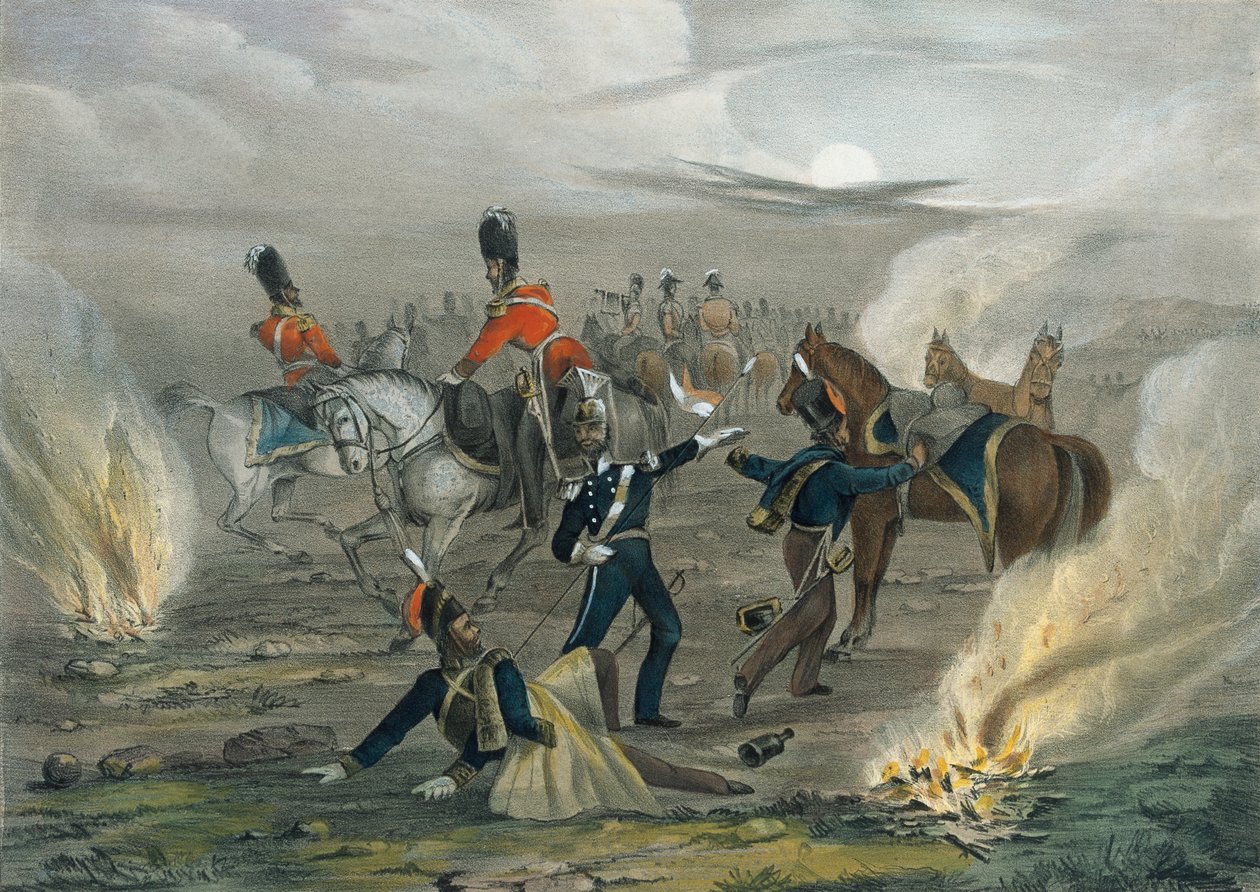 „Życie w obozie przed Sewastopolu. Nr 4 Budzik o północy?, 1854 ok autorstwa Unknown