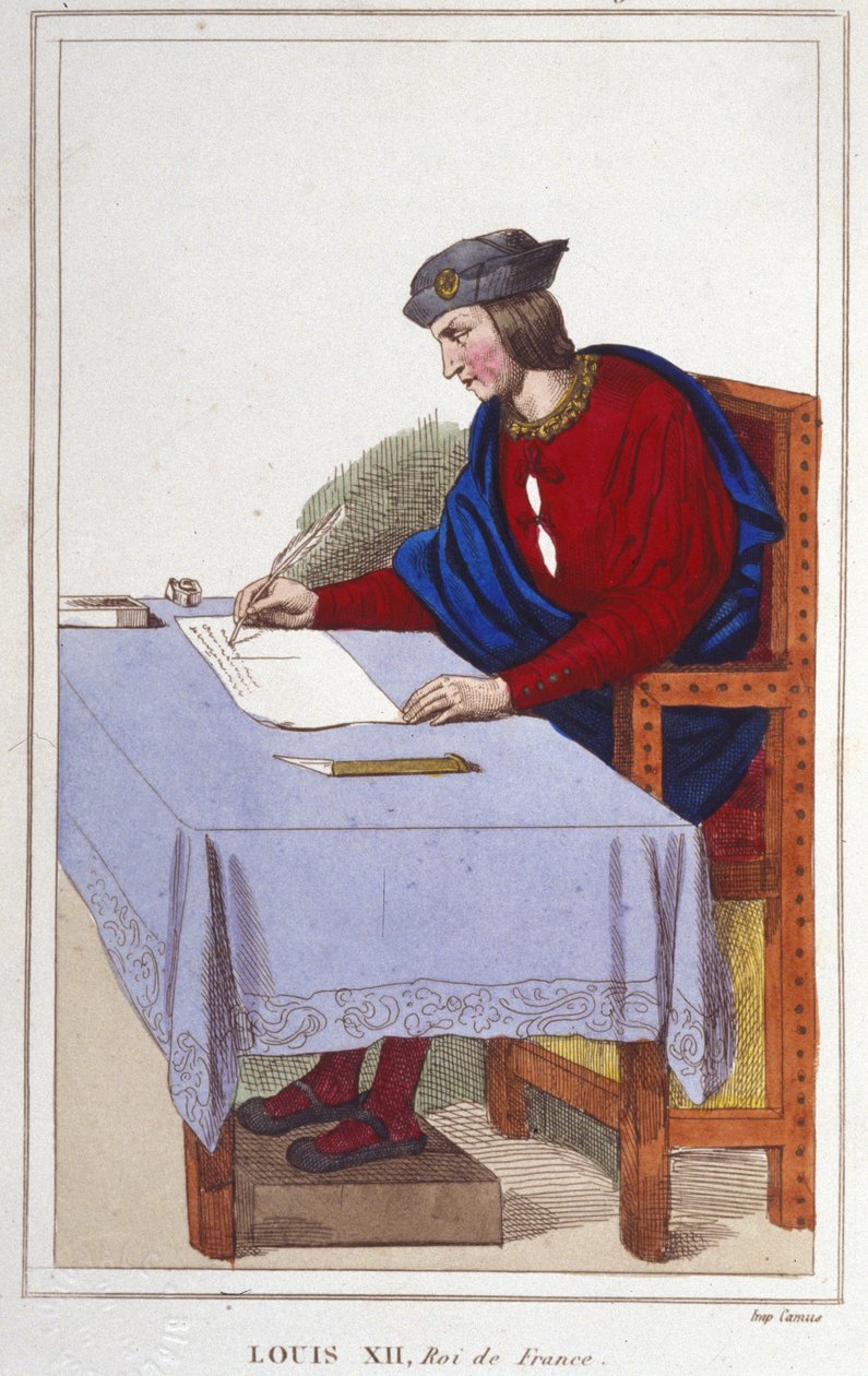 Ludwik XII (1462-1515), król Francji grawerowanie 1830 autorstwa Unknown artist