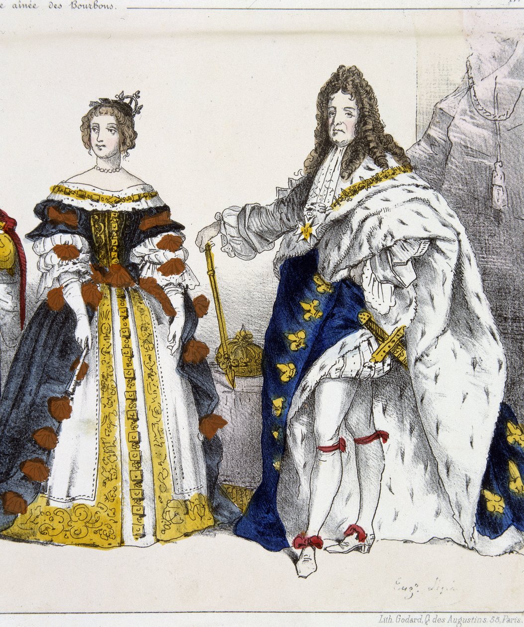 Ludwik XIV i Maria Teresa z Austrii - w „Królach i królowych Francji”” autorstwa Unknown artist