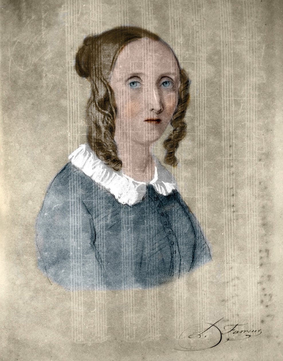 Louise Farrenc 1804-1875.Pianistka, kompozytorka, pedagog autorstwa Unknown artist