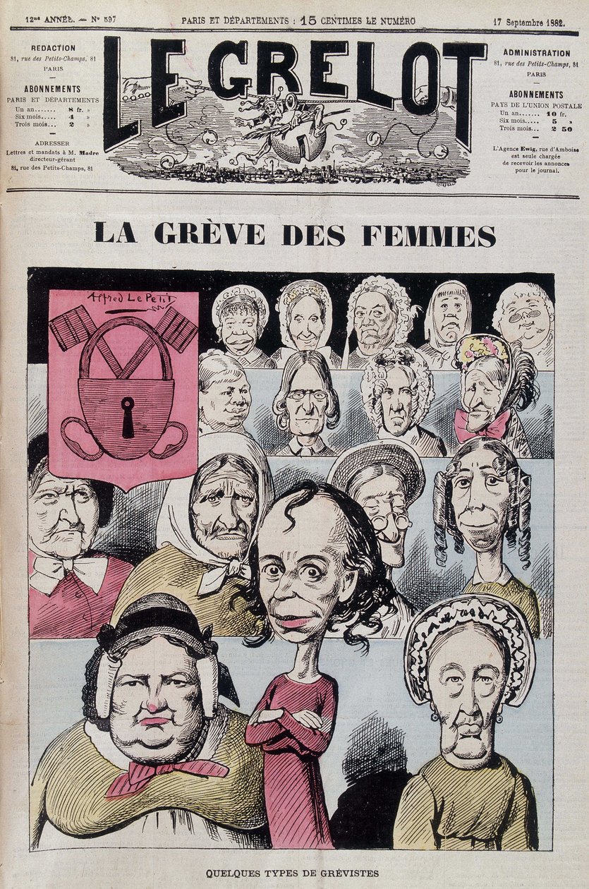 Louise Michel prowadząca strajk kobiet autorstwa Unknown artist
