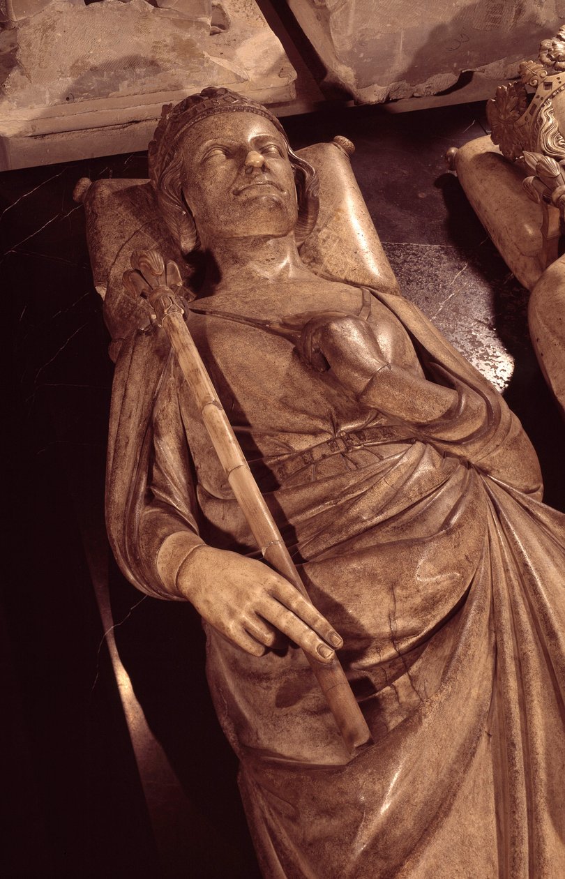 Kłamstwo króla Filipa III zwanego Filipem Hardym (1245-1285). Bazylika św. Denisa. Święty Denis autorstwa Unknown artist