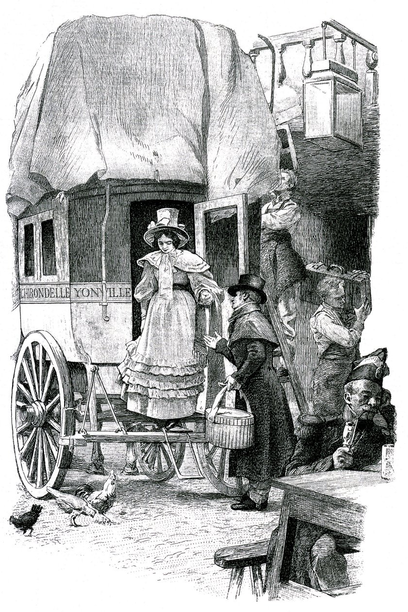 Madame Bovary, ilustracja do powieści Gustawa Flauberta autorstwa Unknown artist