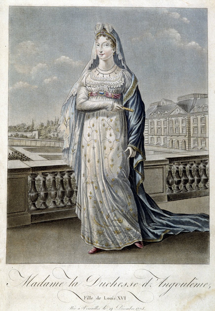 Madame księżna Angouleme (Marie Therese lub Madame Royale autorstwa Unknown artist