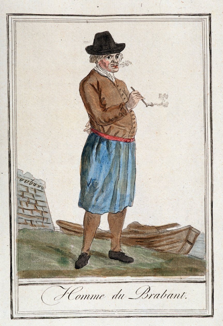 Mężczyzna z Brabancji (Belgia). autorstwa Unknown artist