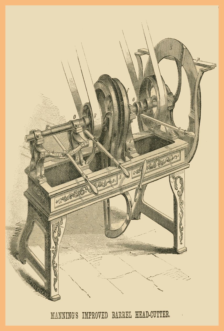 Mannings Improved Barrel Head Cutter autorstwa Unknown Artist