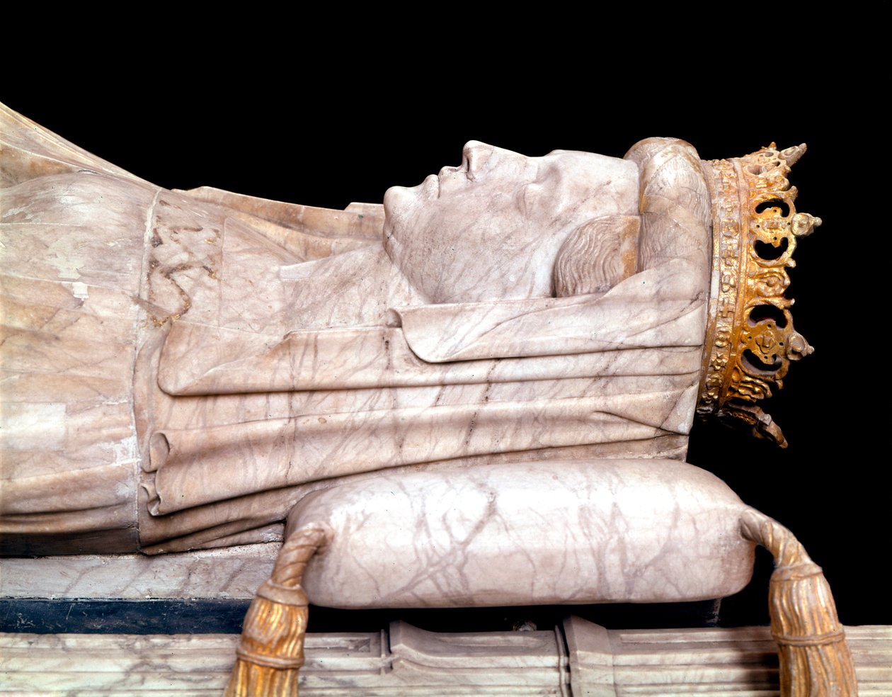 Małgorzata I Duńska - Leżąca królowa Małgorzata Iere z Danii (1353-1412). Chór Cathedrale di Roskilde, Dania autorstwa Unknown artist