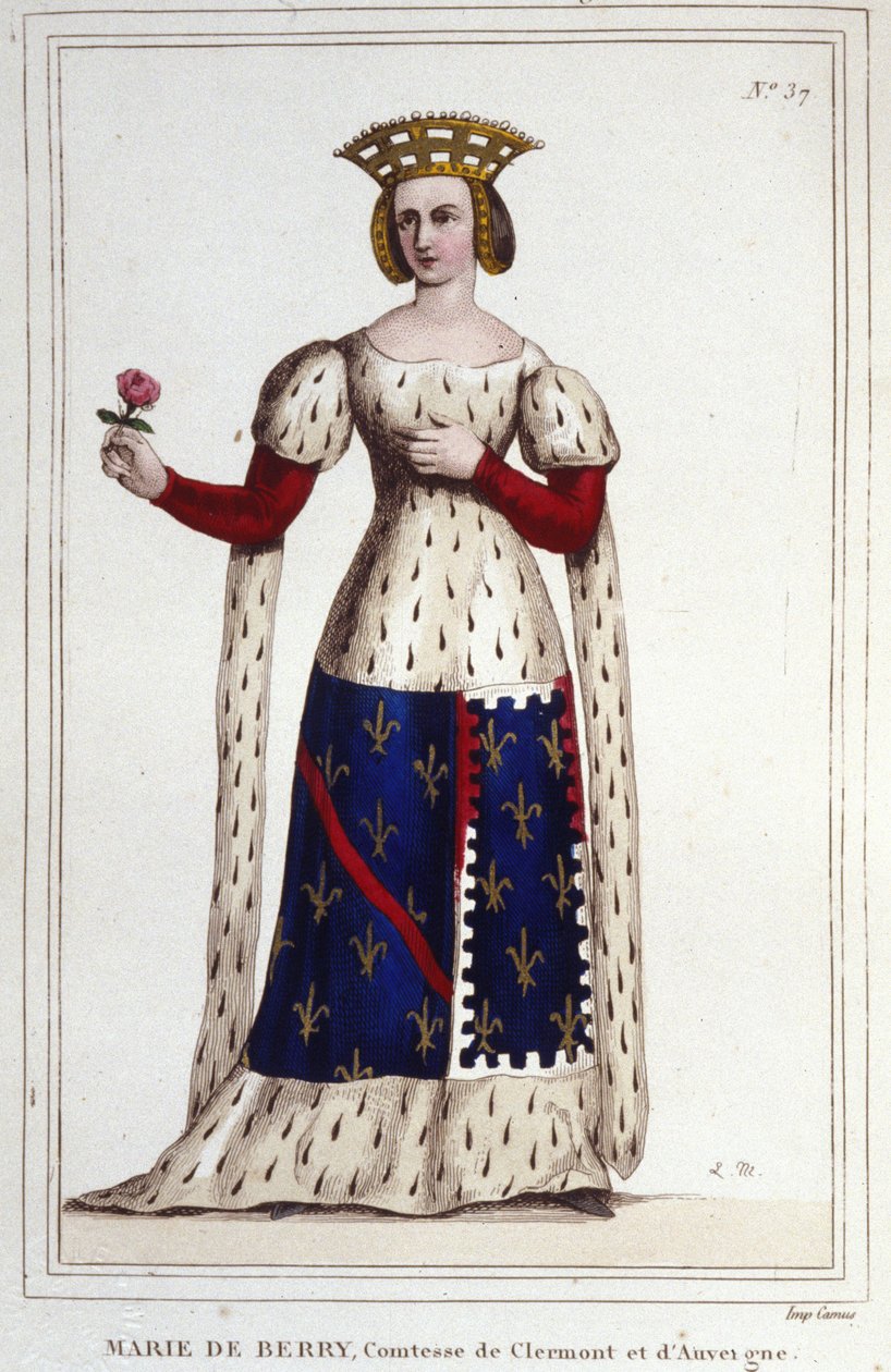 Marie de Berry (1367-1434). Hrabina Clermont i Owernii. autorstwa Unknown artist