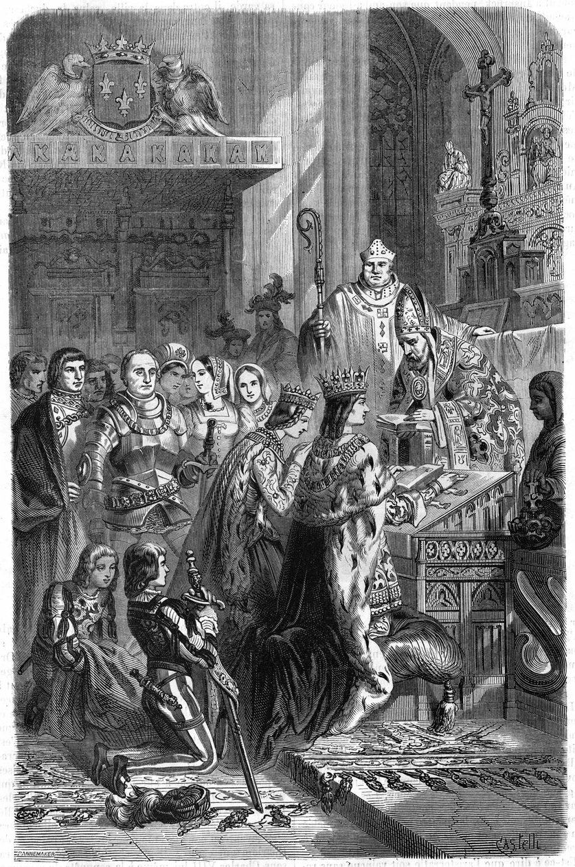Ślub Karola VIII, króla Francji i Anny Bretanii w Château de Langeais w dniu 6 grudnia autorstwa Unknown artist