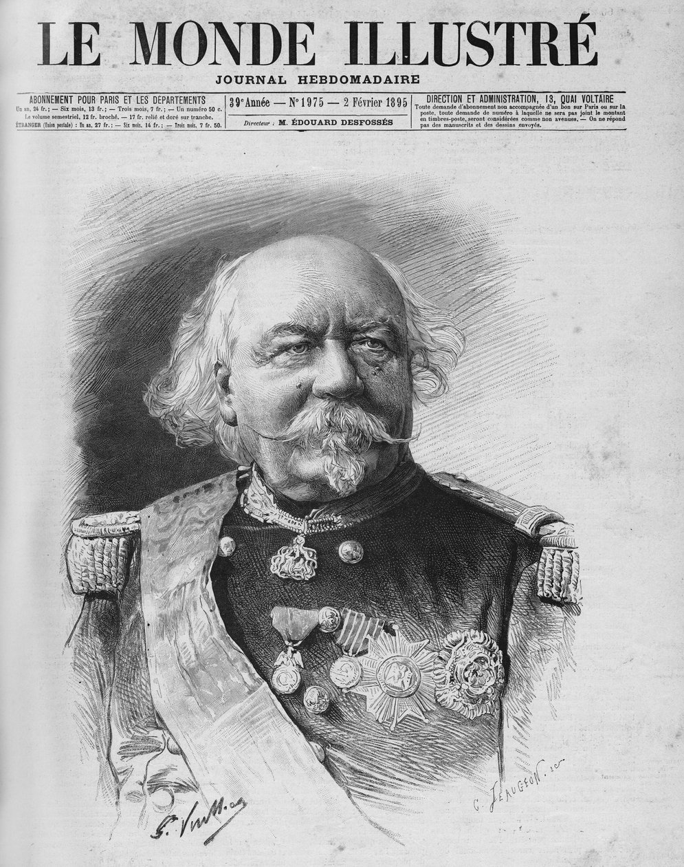 Marszałek Canrobert (1809 - 1895). Ogłosił swoją śmierć 24 stycznia autorstwa Unknown artist