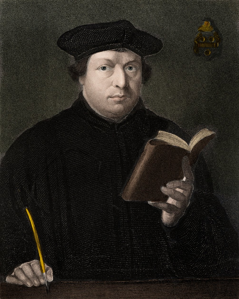 Marcin Luter 1483-1546 - rycina - XIX wiek autorstwa Unknown artist