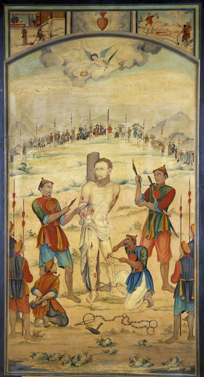 Męczeństwo błogosławionego Marchanda Cochinchina autorstwa Unknown artist