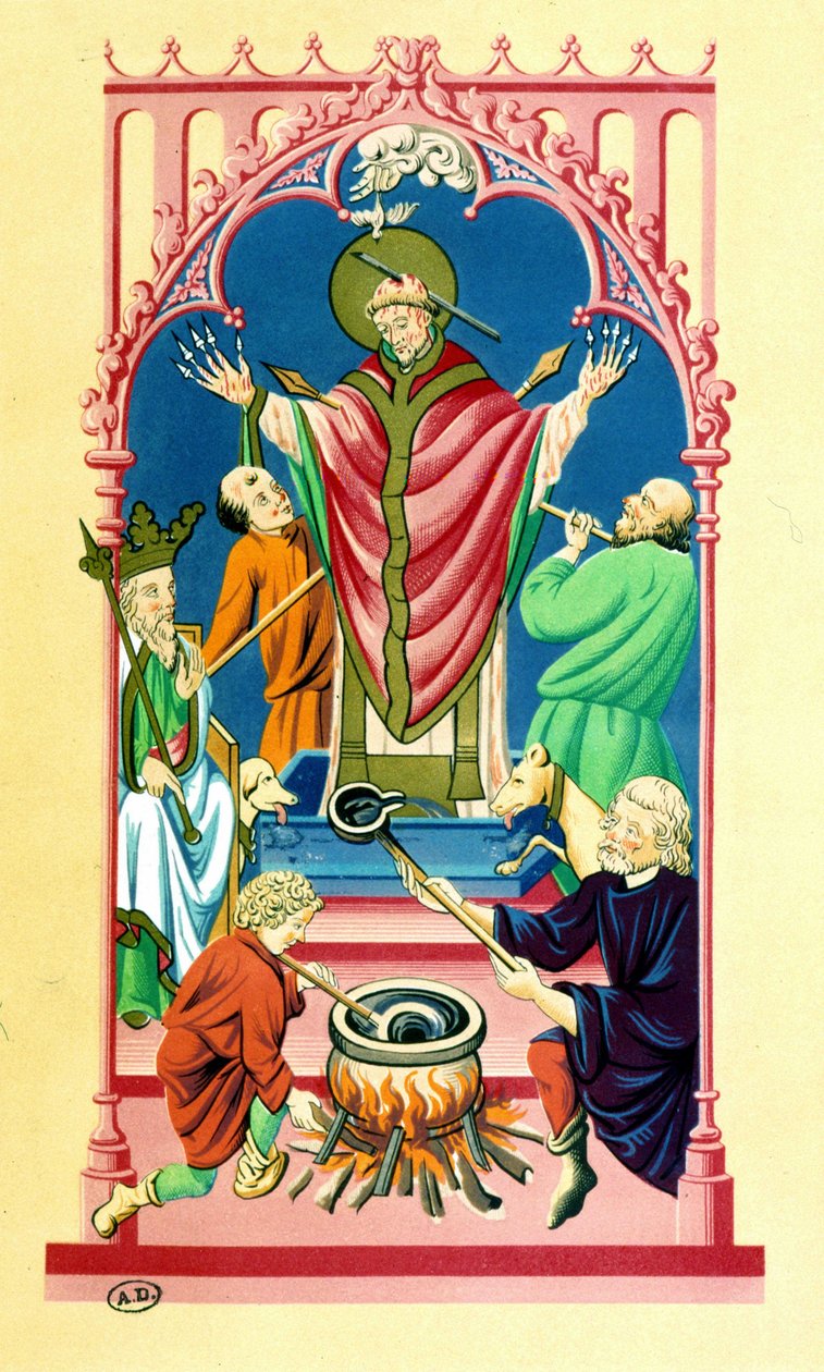 Męczeństwo św. Benigne - wg miniatury ok. 1439 r. autorstwa Unknown artist