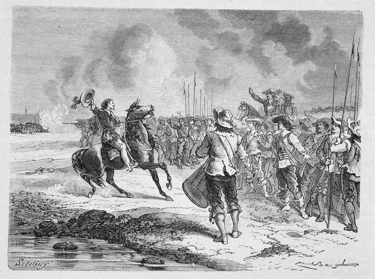 Mazarin powstrzymuje dwie armie. autorstwa Unknown artist