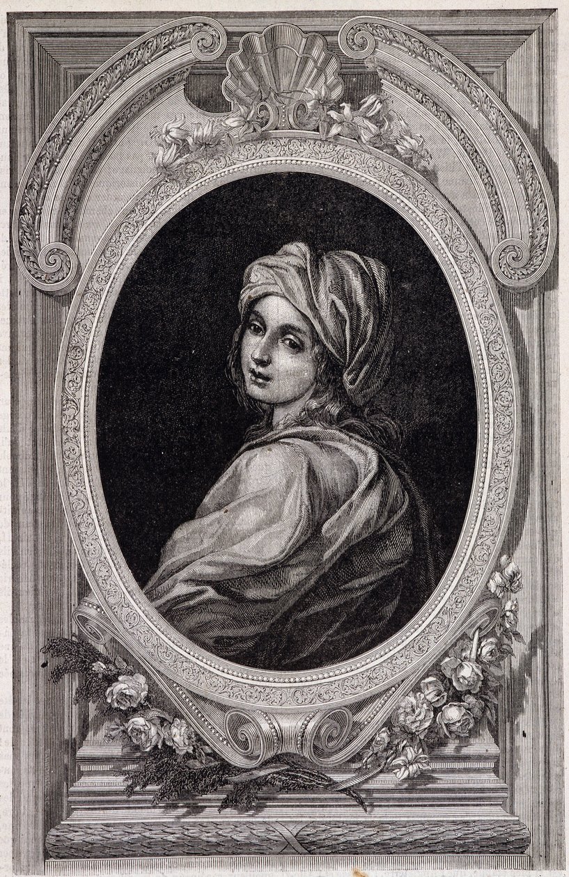 Medalionowy portret papieża Joanny - w „Histoire des Popes” Maurice Lachatre autorstwa Unknown artist