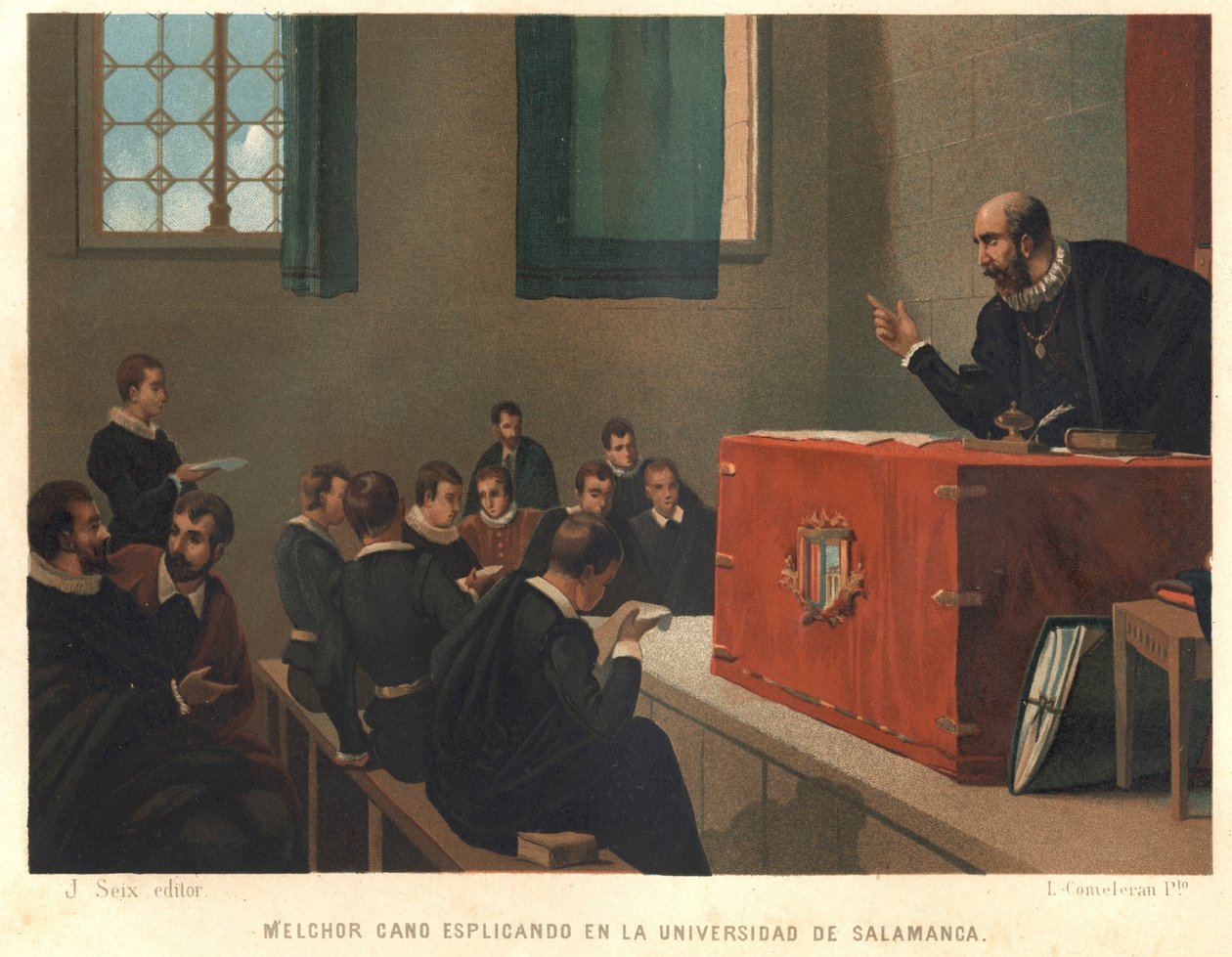 Melchior Cano lub Canus, wielki dominikański teolog nauczający filozofii i teologii na Uniwersytecie w Salamance w 1546 r. według „La Ciencia y sus Hombres” Louisa Figuiera. Barcelona 1881 autorstwa Unknown artist