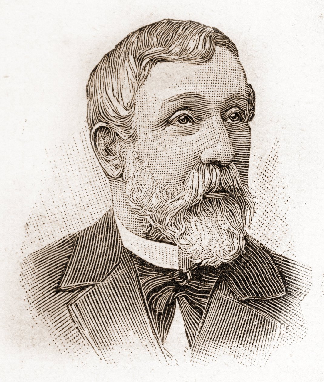 Członkowie Academie Francaise w 1895 r.: portret Alfreda Mezieresa (1826-1915), historyka literatury, francuskiego polityka i eseisty. autorstwa Unknown artist
