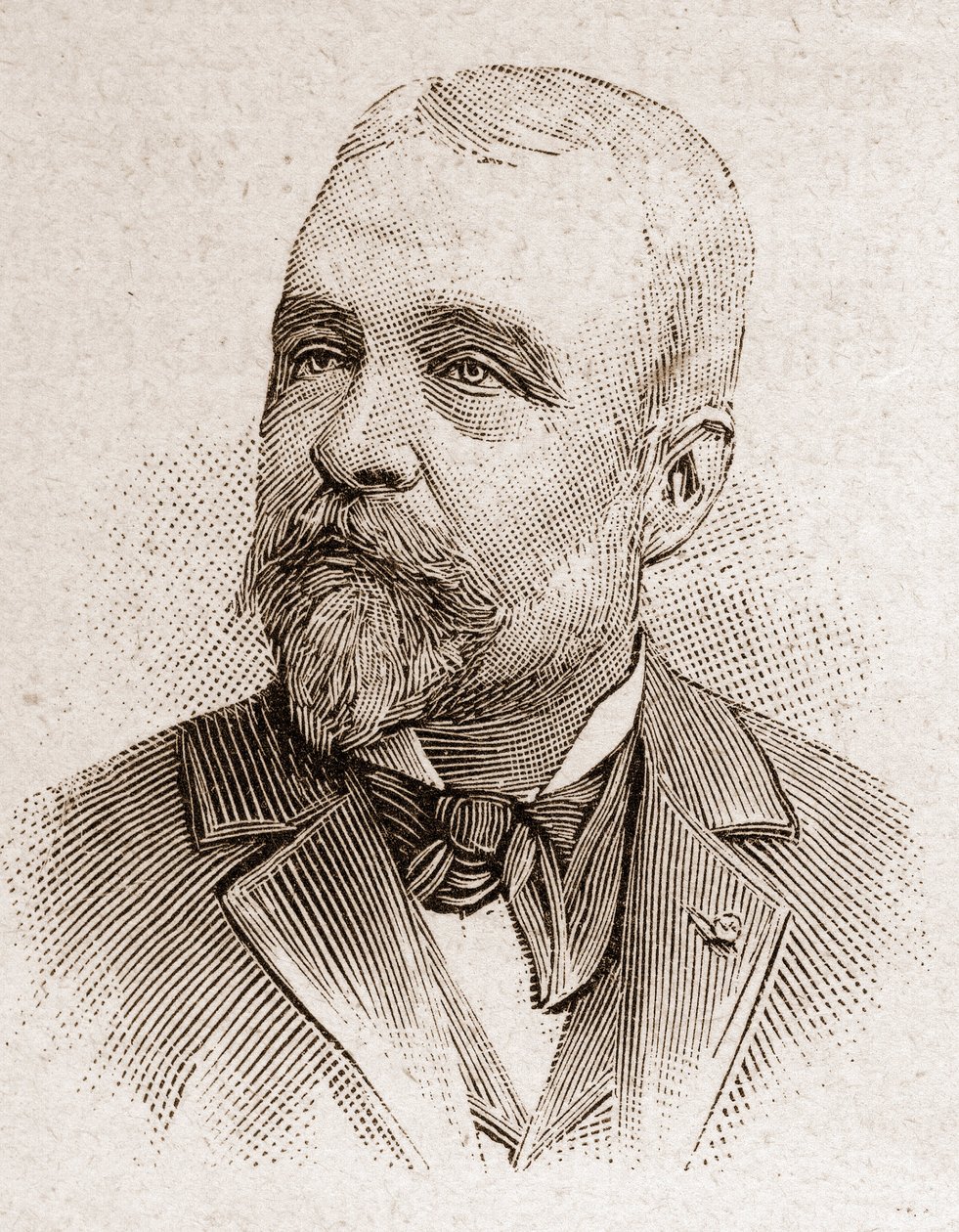 Członkowie Akademii Francuskiej w 1895 r.: portret Ernesta Lavisse (1842-1922), francuskiego historyka. autorstwa Unknown artist