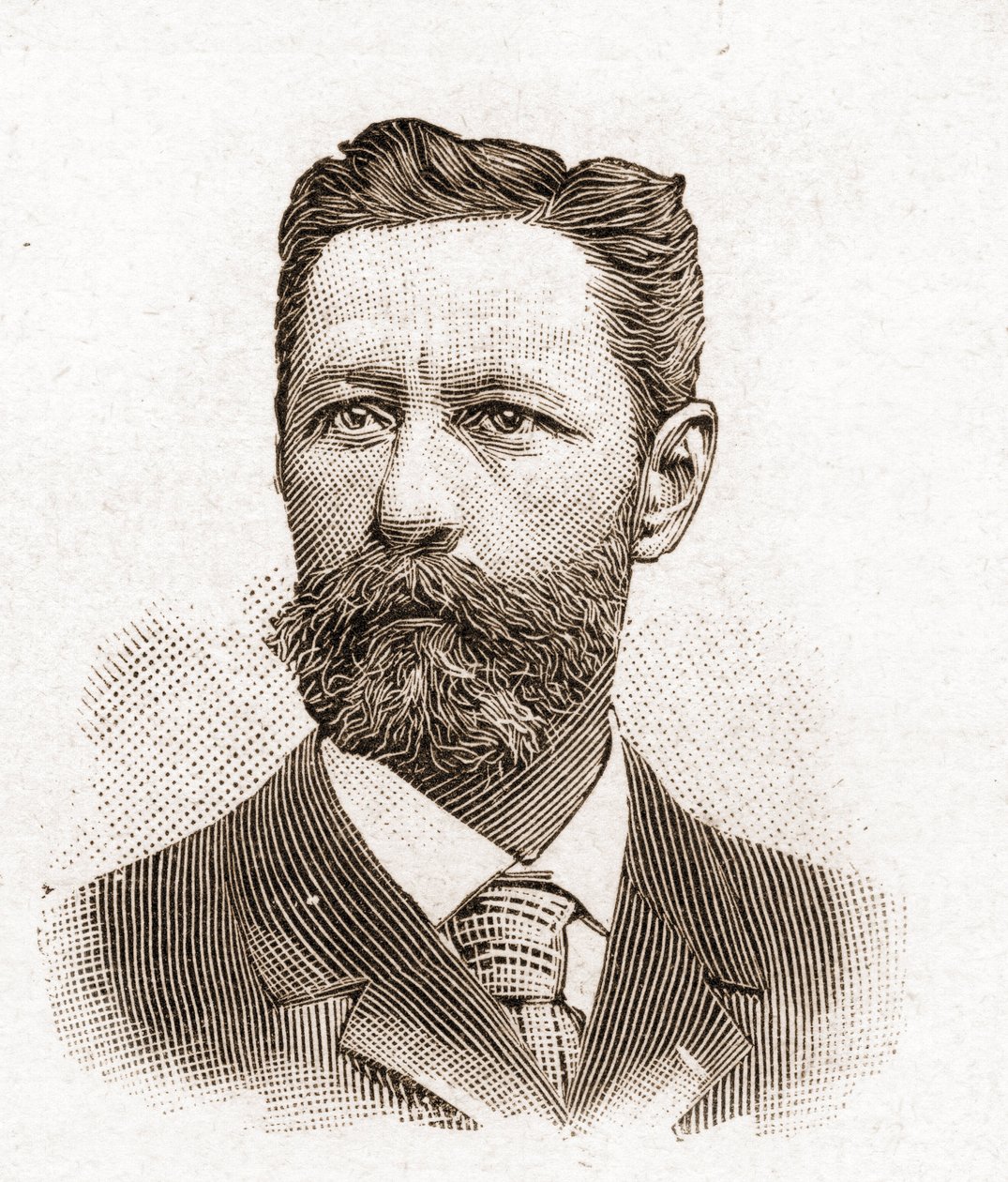 Członkowie Akademii Francuskiej w 1895 r.: portret Eugeniusza Melchiora (Eugeniusza Melchiora) de Vogue (1848-1910), francuskiego pisarza. autorstwa Unknown artist