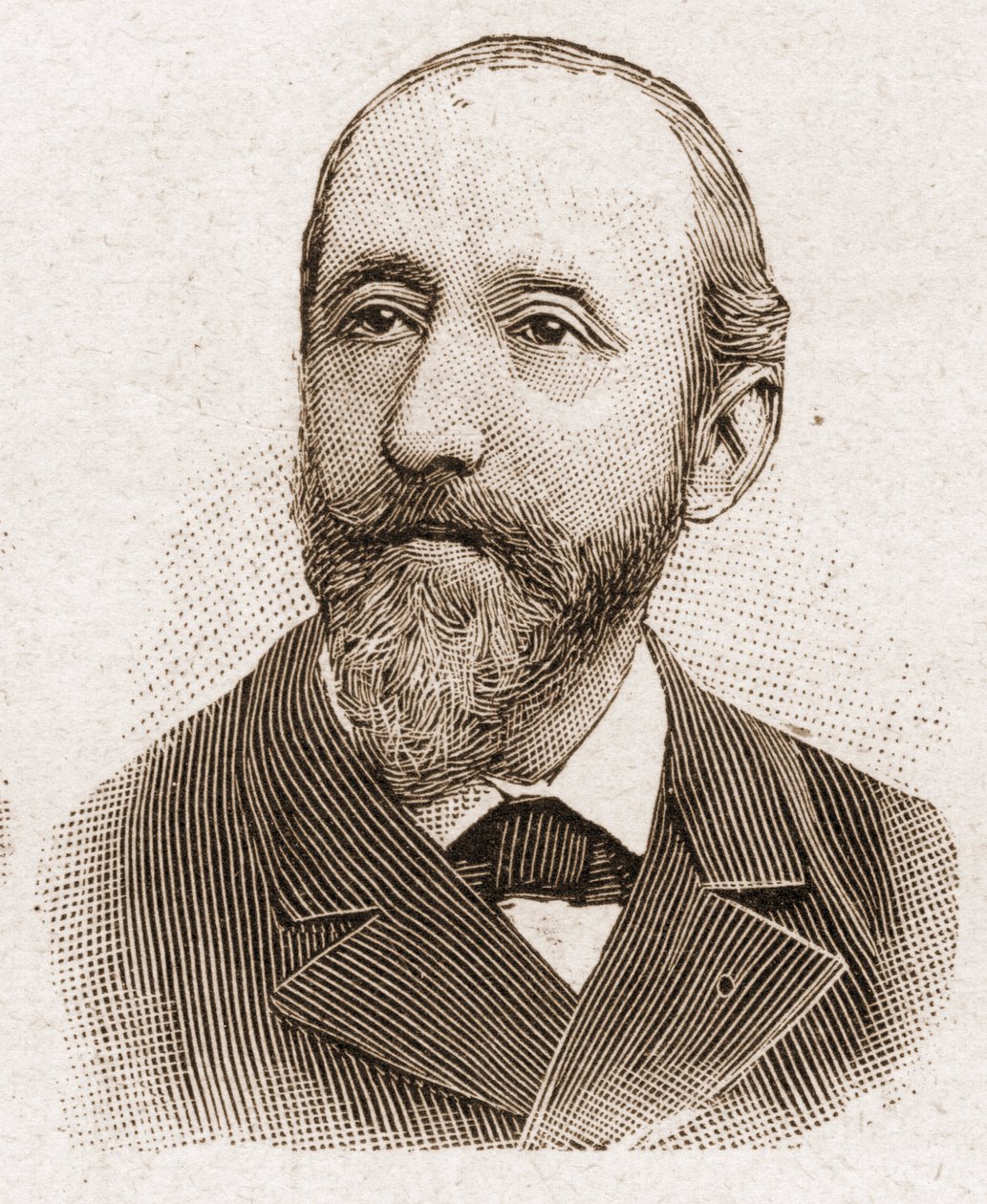 Członkowie Akademii Francuskiej w 1895 r.: portret Julesa Claretie (1840-1913), francuskiego powieściopisarza, dramaturga i krytyka. autorstwa Unknown artist