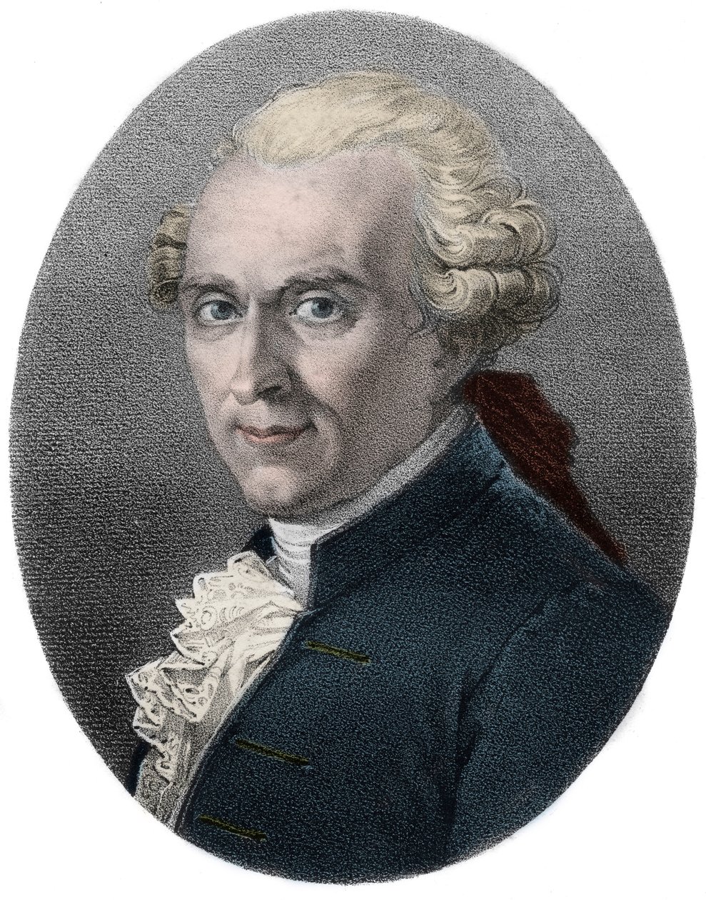 Michel-Jean Sedaine (1719-1797) Francuski dramaturg i librecista - grawerunek - Jean Michel Sedaine autor dramatu angielski 1719-1797) autorstwa Unknown artist