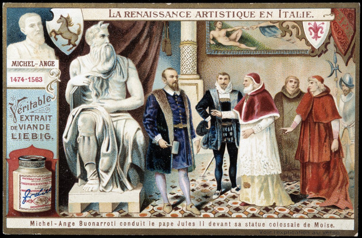 Michelangelo Buonarroti dit Michel Ange (Michelangelo lub Michelangelo autorstwa Unknown artist