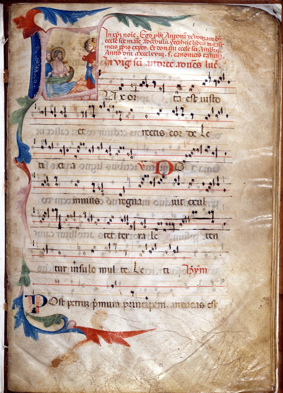 Mszał Antonio de Vomate, liturgia ambrozjańska autorstwa Unknown artist