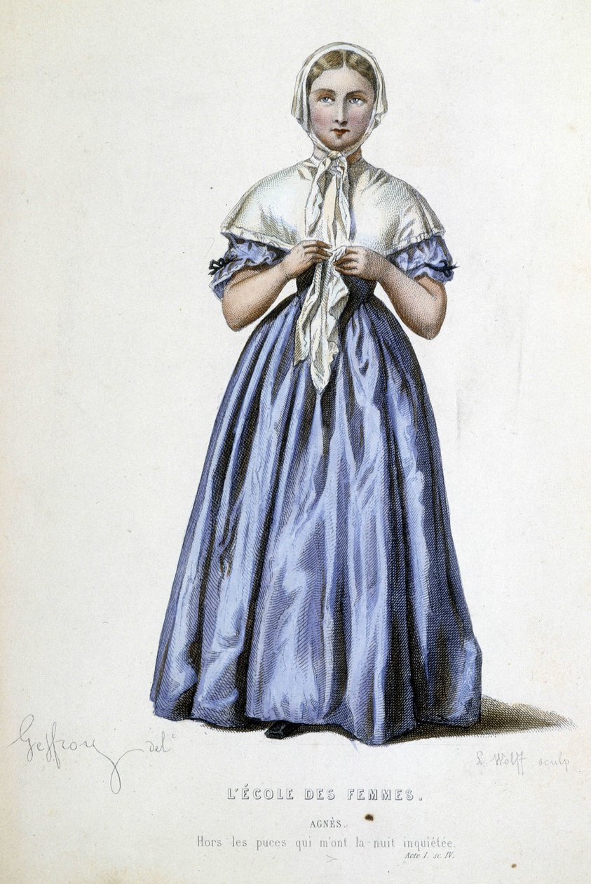 Szkoła dla kobiet Moliera: Agnès autorstwa Unknown artist