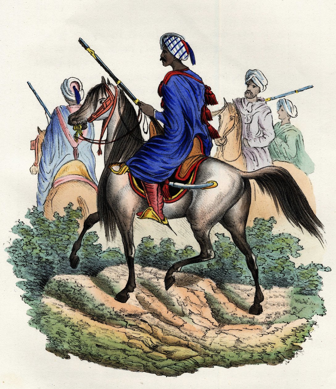 Maurowie żandarmi, oskarżeni przez francuską armię Afryki na policji algierskiej, przeszkoleni w 1831 i rozwiązani w 1841. W „”Storia d