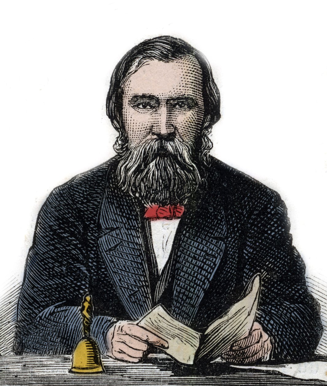 Moritz Lazarus - angielski filozof, psycholog (1824-1903) - autorstwa Unknown artist