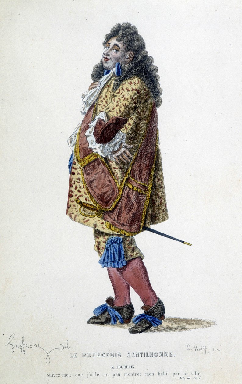 Pan Jourdain w „The burżuazyjny dżentelmen” Moliera autorstwa Unknown artist