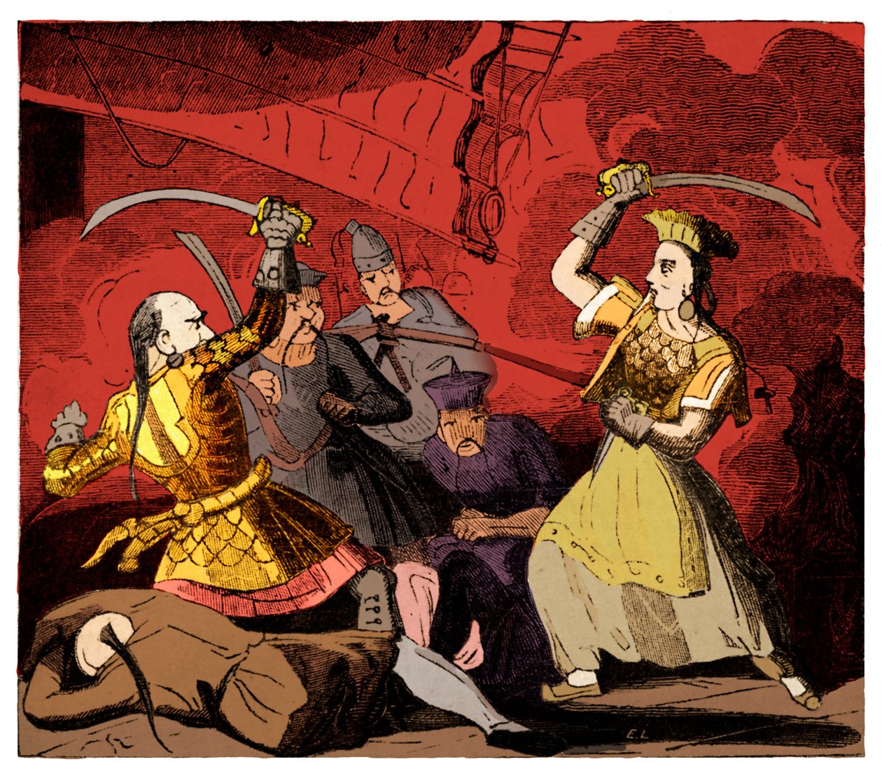Pani Ching wdowa po pirackiej adminiral Ching autorstwa Unknown artist
