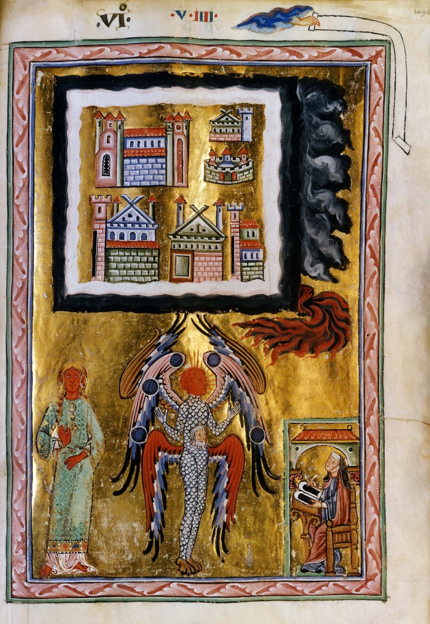 Ms 1942 Dopełnienie kosmosu, wizja Hildegardy z Bingen z 