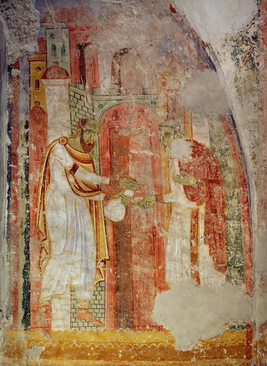 Malowidła ścienne w kościele klasztoru benedyktynów w Lambach, Górna Austria (fresk) autorstwa Unknown artist