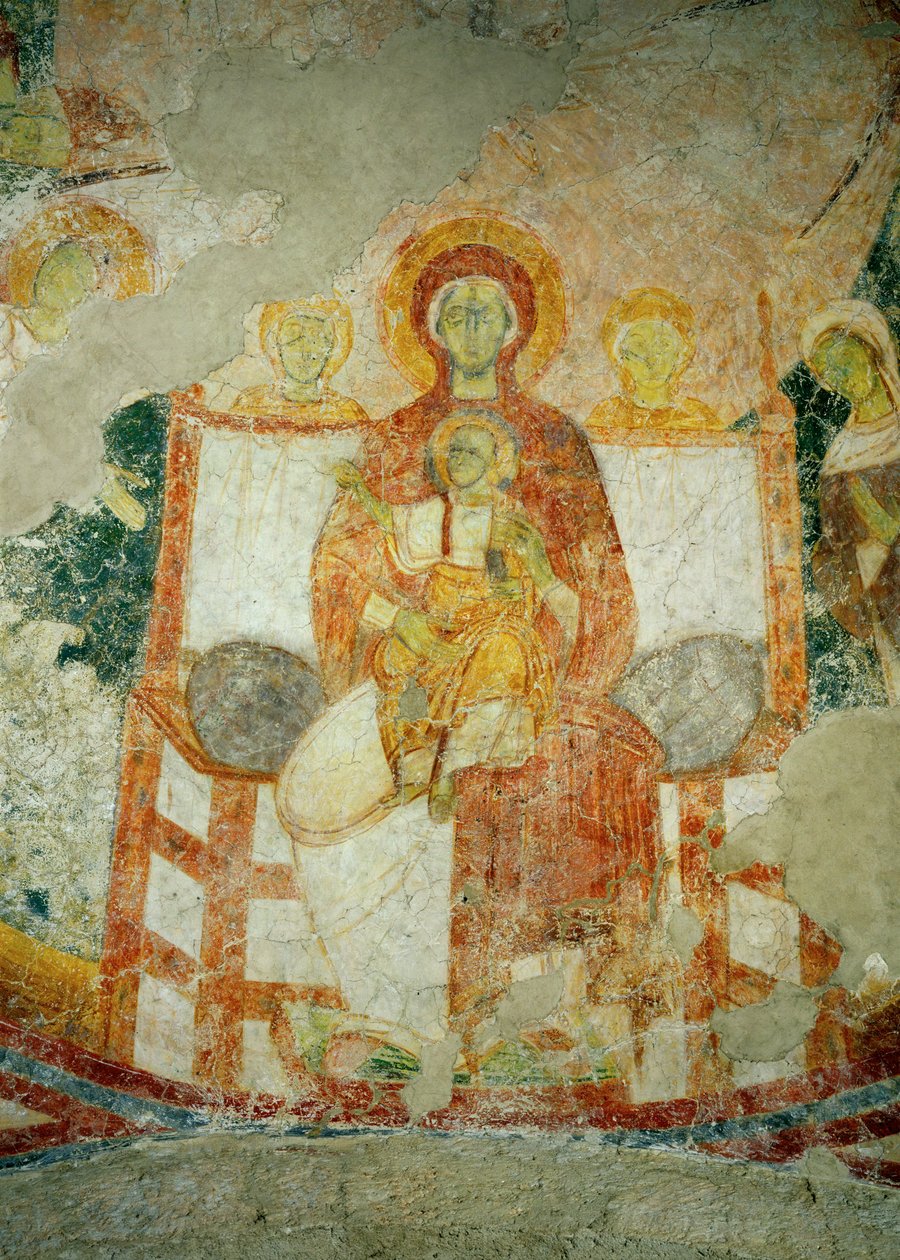 Malowidła ścienne w kościele klasztoru benedyktynów w Lambach, Górna Austria (fresk) autorstwa Unknown artist