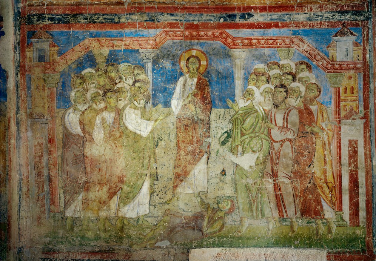 Malowidła ścienne w kościele klasztoru benedyktynów w Lambach, Górna Austria (fresk) autorstwa Unknown artist