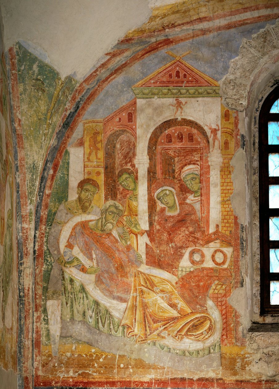 Malowidła ścienne w kościele klasztoru benedyktynów w Lambach, Górna Austria (fresk) autorstwa Unknown artist