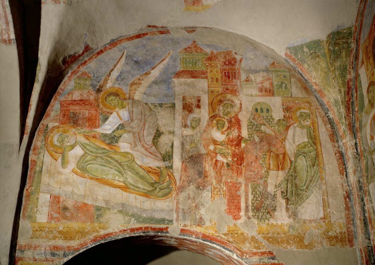 Malowidła ścienne w kościele klasztoru benedyktynów w Lambach, Górna Austria (fresk) autorstwa Unknown artist