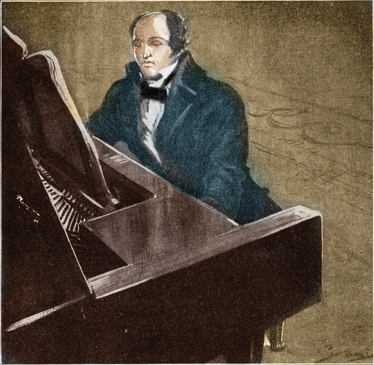 Muzio Clementi (1752-1832). Włoski pianista i kompozytor. Ilustracja z 1932 roku. autorstwa Unknown Artist