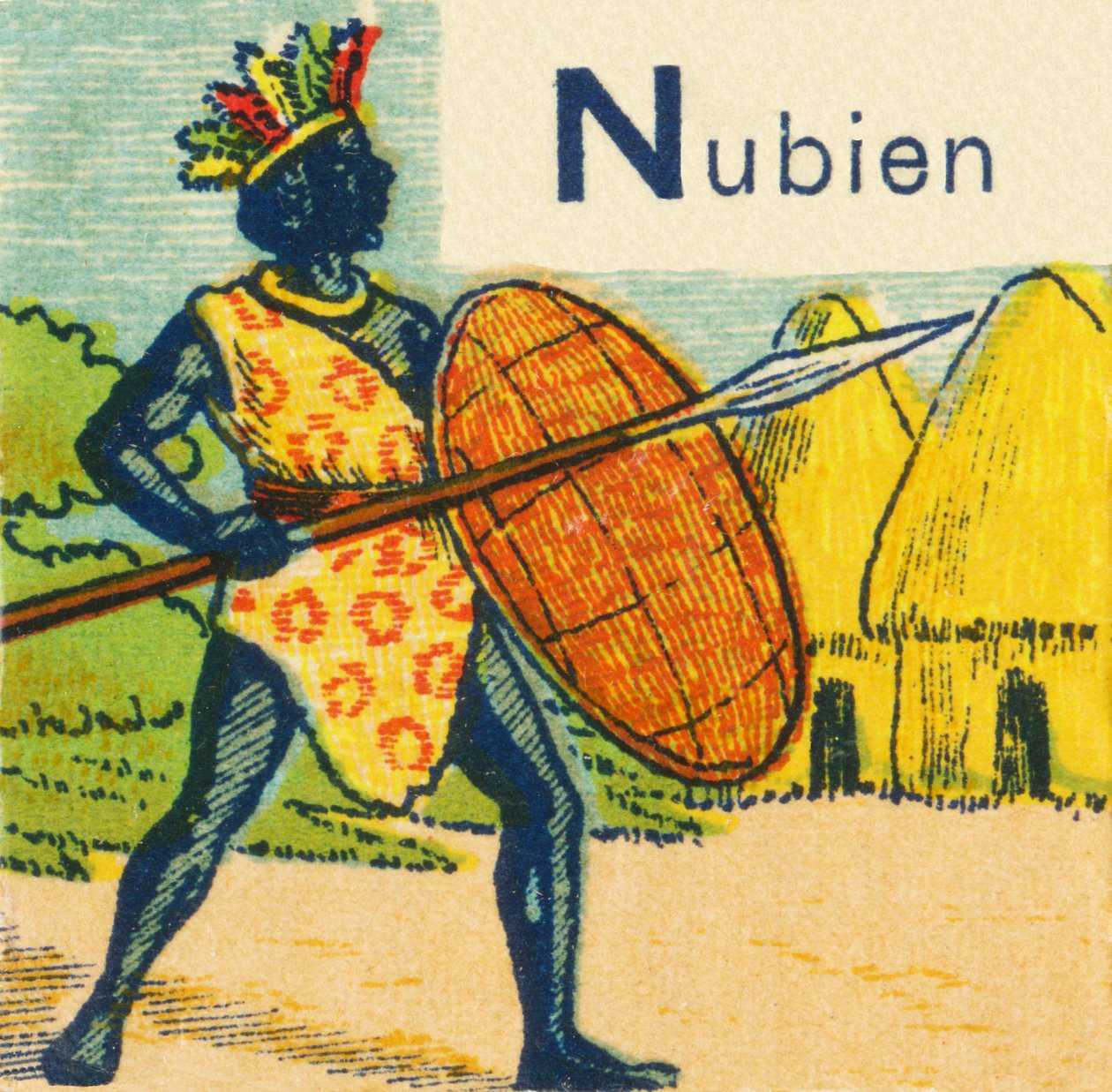 N jak Nubian autorstwa Unknown artist